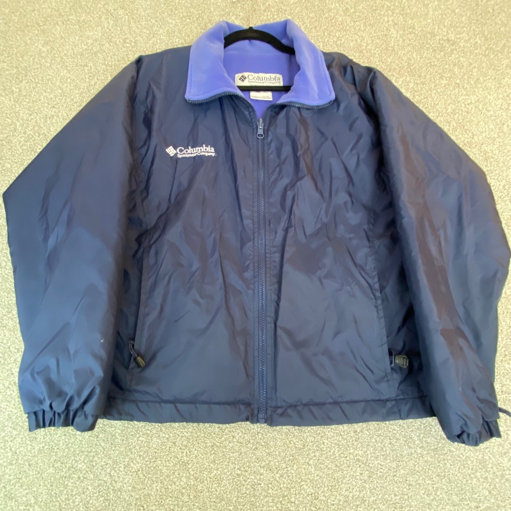 Columbia Sportswear Company‎ Womens Jacket Blue Zip Up Fleece Lined Size M
